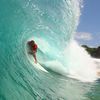 Brazil, Fernando de Noronha islands, Cacimba do Padre beach, surfing