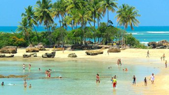 Brazil, Morro de Sao Paulo island, Segunda Praia beach