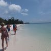 Cambodia, Koh Rong island, Long Set beach, walking