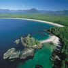 Canada, Vancouver island, beach, aerial view