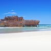 Cape Verde, Boa Vista island, Santa Maria beach, shipwreck