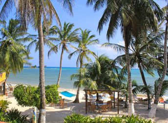 Colombia, San Andres island, Cocoplum Hotel beach