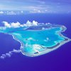 Cook Islands, atoll Aitutaki, aerial view