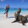 Galapagos islands, Espanola island, Gardner Bay, sea lion