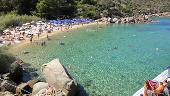 Giglio island, Caldane beach