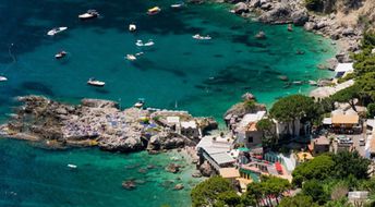 Italy, Capri island, Marina Piccola