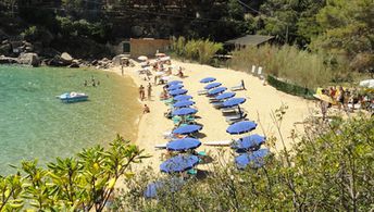 Italy, Tuscany, Giglio island, Caldane beach