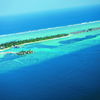 Maldives, Kuda Huraa island, aerial view
