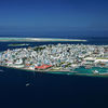 Maldives, Male island, aerial view