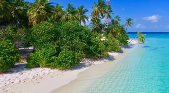 Maldives, Vaavu atoll, Fulidhoo island beach