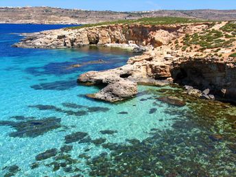 Malta, Comino island, clear water