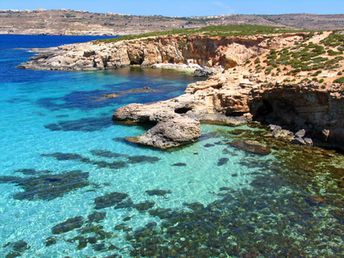 Malta, Comino island, clear water