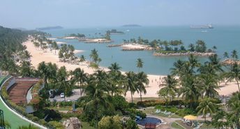 Singapore, Sentosa island, beach