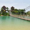 Singapore, Sentosa island, beach, bridge