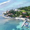 Belize, Turneffe islands, T. Flats aerial view