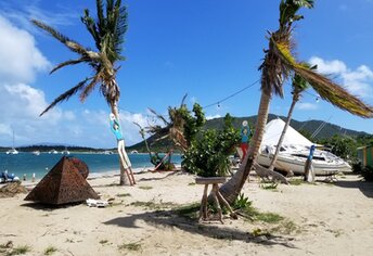 BVI, Beef Island, Trellis Bay beach