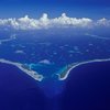 Cook Islands, Penrhyn atoll, aerial view