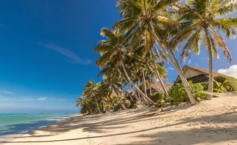 Cook Islands, Rarotonga island, Little Polynesian Resort beach