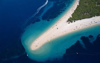 Croatia, Brac island, Zlatni Rat beach