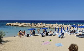 Cyprus island, Mimosa beach