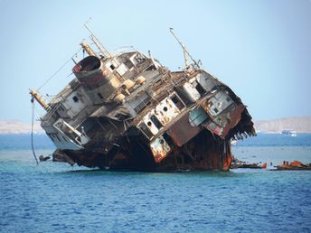 Egypt, Tiran island, Jackson reef, Lara ship