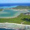 French Polynesia, Mai'ao island, aerial view