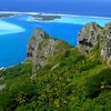 French Polynesia, Maupiti atoll, view from top