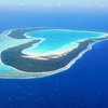 French Polynesia, Tupai island, aerial view