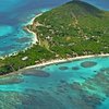 Grenadines, Petit Saint Vincent island, aerial view