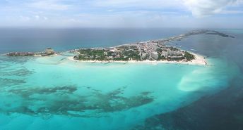 Mexico, Isla Mujeres island, aerial view