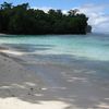 Samoa, Savaii island, beach shadow