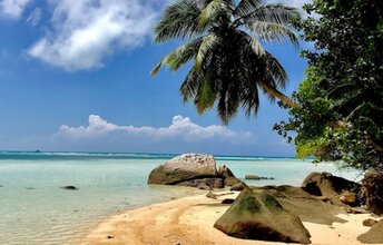 Seychelles, Mahe island, Anse A La Mouche beach