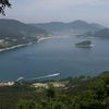 South Korea, Busan, Geojedo island, view from top to Gujora Beach