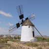 Spain, Canary Islands, Fuerteventura island, windmill