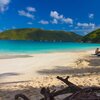 USVI, St. John island, Cinnamon Bay beach, azure water