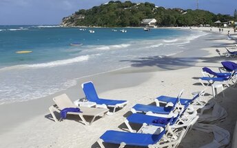 Antigua island, Long Bay beach