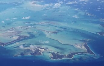 Bahamas, Berry Islands, Whale Cay, aerial view