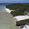 Cook Islands, Mauke, Anaokae beach, aerial view
