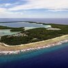 Cook Islands, Rakahanga atoll, aerial view