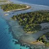 French Polynesia, Manihi Atoll, aerial view