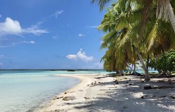 French Polynesia, Mataiva Atoll, beach