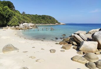 Malaysia, Lang Tengah island, Coconut Lagoon beach
