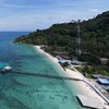 Malaysia, Pemanggil island, aerial view