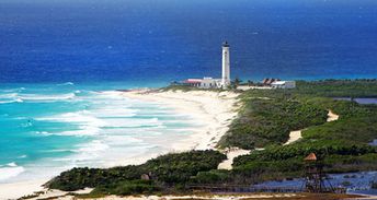 Mexico, Cozumel island, Faro Celerain Eco Park, lighthouse