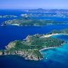 New Zealand, Bay of Islands, aerial view to Motuarohia island