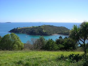 New Zealand, Waiheke island, small island nearby