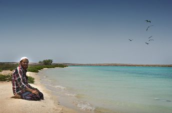 Saudi Arabia, Tarout island, beach
