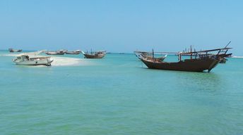 Saudi Arabia, Tarout island, boats