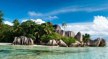 Seychelles, La Digue island, Anse Source d'Argent beach