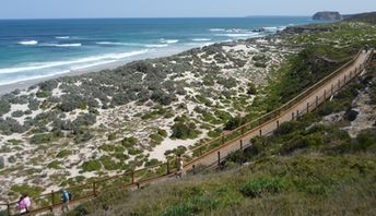 Australia, Kangaroo isl, coastal walkway